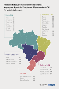 Concurso IBGE: veja as vagas por estado