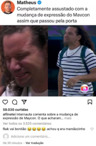 Fiuk brinca com Maycon sobre eliminação do BBB 24